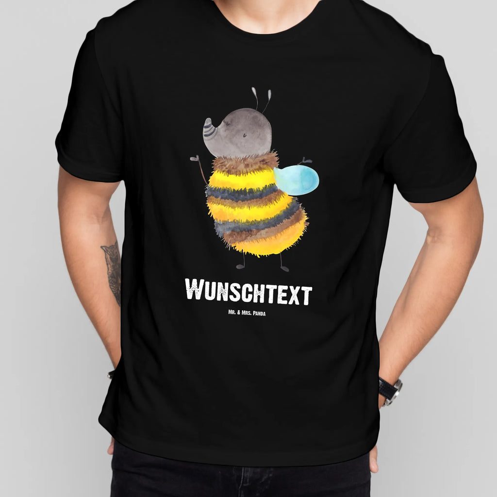 Personalisiertes T-Shirt Hummel flauschig T-Shirt Personalisiert, T-Shirt mit Namen, T-Shirt mit Aufruck, Männer, Frauen, Wunschtext, Bedrucken, Tiermotive, Gute Laune, lustige Sprüche, Tiere, Hummel, Flauschig, Biene, Blume, Natur