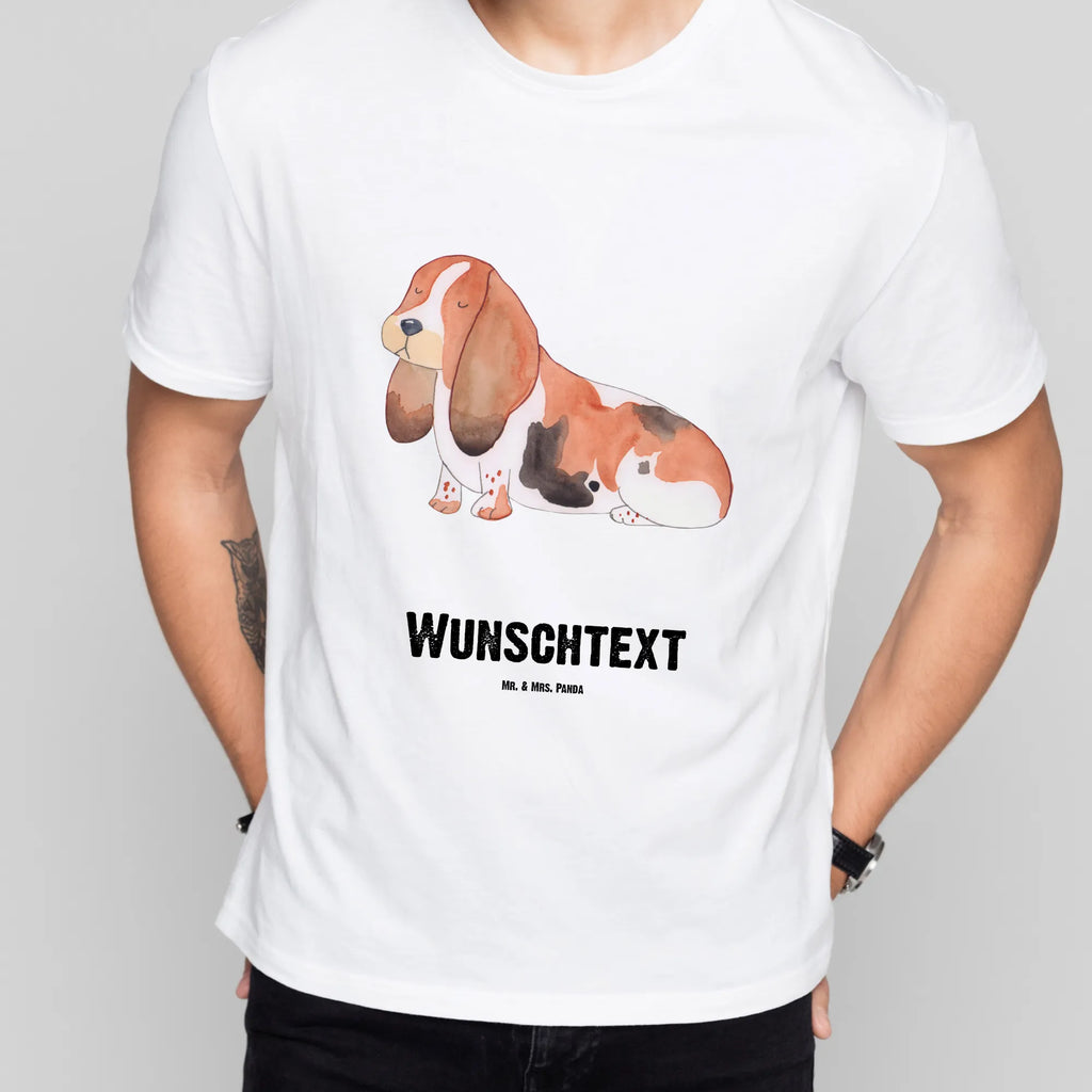 Personalisiertes T-Shirt Hund Basset Hound T-Shirt Personalisiert, T-Shirt mit Namen, T-Shirt mit Aufruck, Männer, Frauen, Wunschtext, Bedrucken, Hund, Hundemotiv, Haustier, Hunderasse, Tierliebhaber, Hundebesitzer, Sprüche, Basset Hound, Basset, Hundeliebe, kinderlos