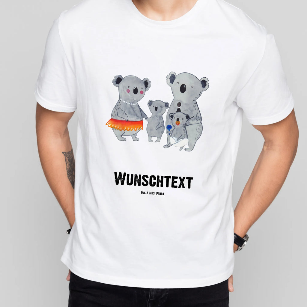 Personalisiertes T-Shirt Koala Familie T-Shirt Personalisiert, T-Shirt mit Namen, T-Shirt mit Aufruck, Männer, Frauen, Familie, Vatertag, Muttertag, Bruder, Schwester, Mama, Papa, Oma, Opa, Koala, Koalas, Family, Kinder, Geschwister, Familienleben