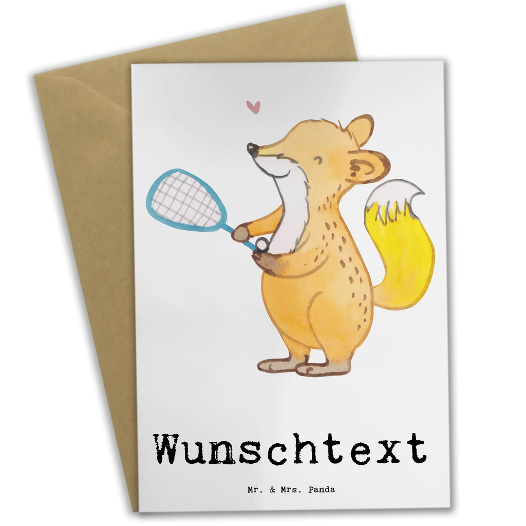 Personalisierte Grußkarte Fuchs Squash spielen Personalisierte Grußkarte, Personalisiertere Klappkarte, Personalisierte Einladungskarte, Personalisierte Glückwunschkarte, Personalisierte Hochzeitskarte, Personalisierte Geburtstagskarte, Grußkarte mit Namen, Grußkarte selber drucken, Grußkarte selbst gestalten, Grußkarte mit persönlichen Nachrichten, Grußkarte als Geldgeschenk, Grußkarten personalisiert, Personalisierte Karte, Geschenk, Sport, Sportart, Hobby, Schenken, Danke, Dankeschön, Auszeichnung, Gewinn, Sportler, Squash spielen, Squashhalle, Ballsport