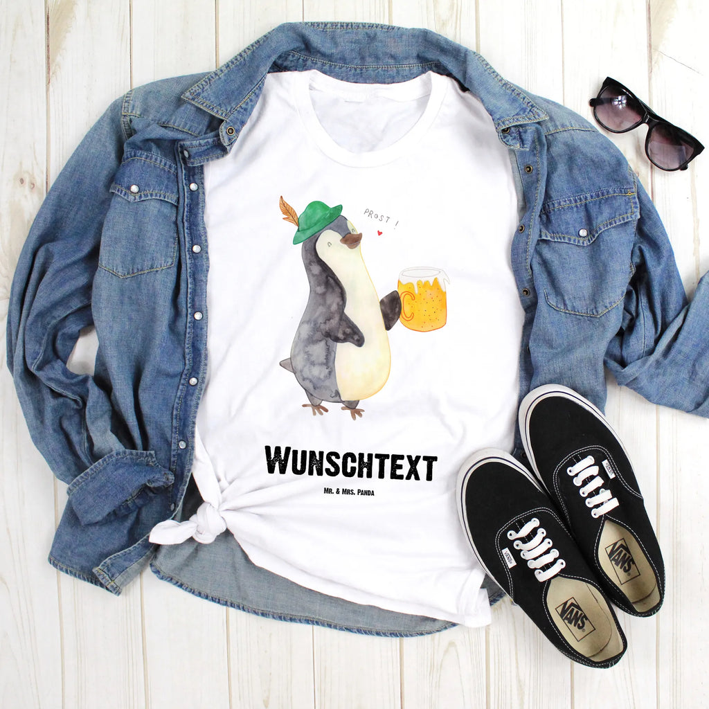 Personalisiertes T-Shirt Pinguin Bier T-Shirt Personalisiert, T-Shirt mit Namen, T-Shirt mit Aufruck, Männer, Frauen, Wunschtext, Bedrucken, Pinguin, Pinguine, Bier, Oktoberfest