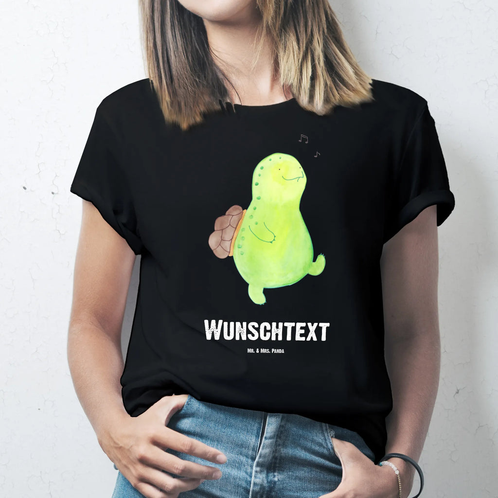 Personalisiertes T-Shirt Schildkröte Pfeifen T-Shirt Personalisiert, T-Shirt mit Namen, T-Shirt mit Aufruck, Männer, Frauen, Wunschtext, Bedrucken, Schildkröte, Schildi, Schildkröten, fröhlich, Glück, Motivation, Lebensfreude, Depression, Trennung, Neuanfang