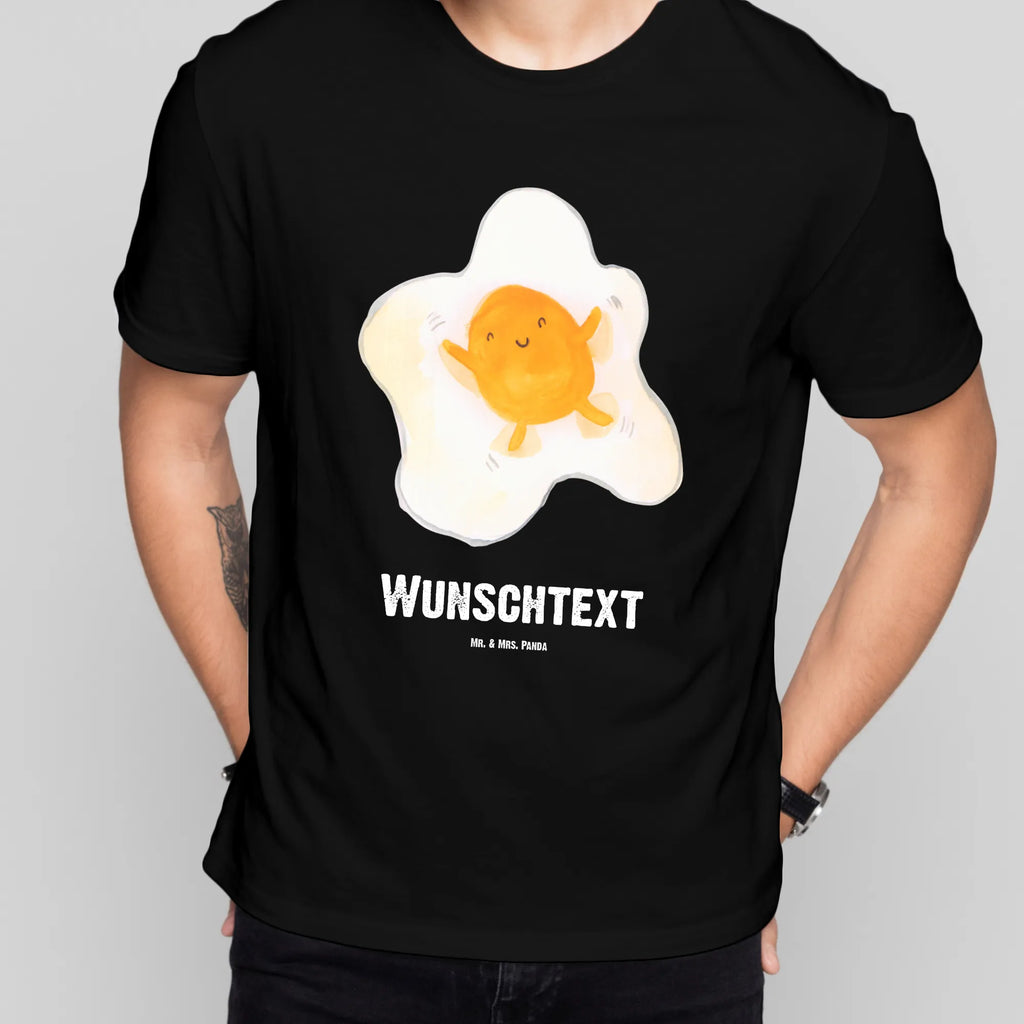 Personalisiertes T-Shirt Spiegelei T-Shirt Personalisiert, T-Shirt mit Namen, T-Shirt mit Aufruck, Männer, Frauen, Wunschtext, Bedrucken, Tiermotive, Gute Laune, lustige Sprüche, Tiere, Ei, Spiegelei, Schön, Tag, Glücklich, Liebe