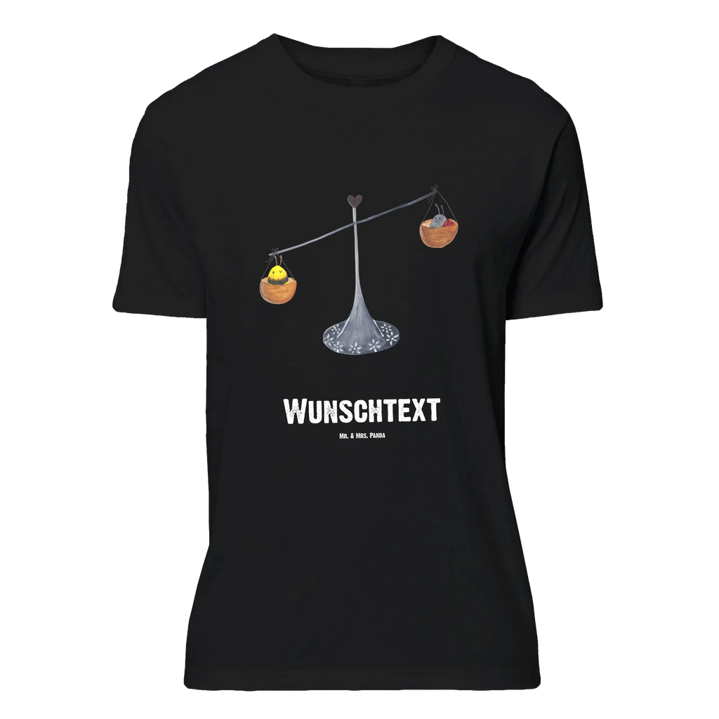 Personalisiertes T-Shirt Sternzeichen Waage T-Shirt Personalisiert, T-Shirt mit Namen, T-Shirt mit Aufruck, Männer, Frauen, Wunschtext, Bedrucken, Tierkreiszeichen, Sternzeichen, Horoskop, Astrologie, Aszendent, Waage, Waage Geschenk, Waage Sternzeichen, Geschenk Oktober, Geschenk September, Geburtstag Oktober, Geburtstag September, Gleichgewicht, Marienkäfer, Hummel, Biene