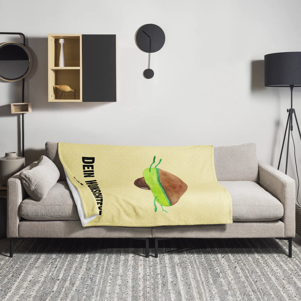 Personalisierte Decke Avocado Yoga Personalisierte Decke, Decke mit Namen, Kuscheldecke mit Namen, Decke bedrucken, Kuscheldecke bedrucken, Avocado, Veggie, Vegan, Gesund, Avocado Yoga Vegan