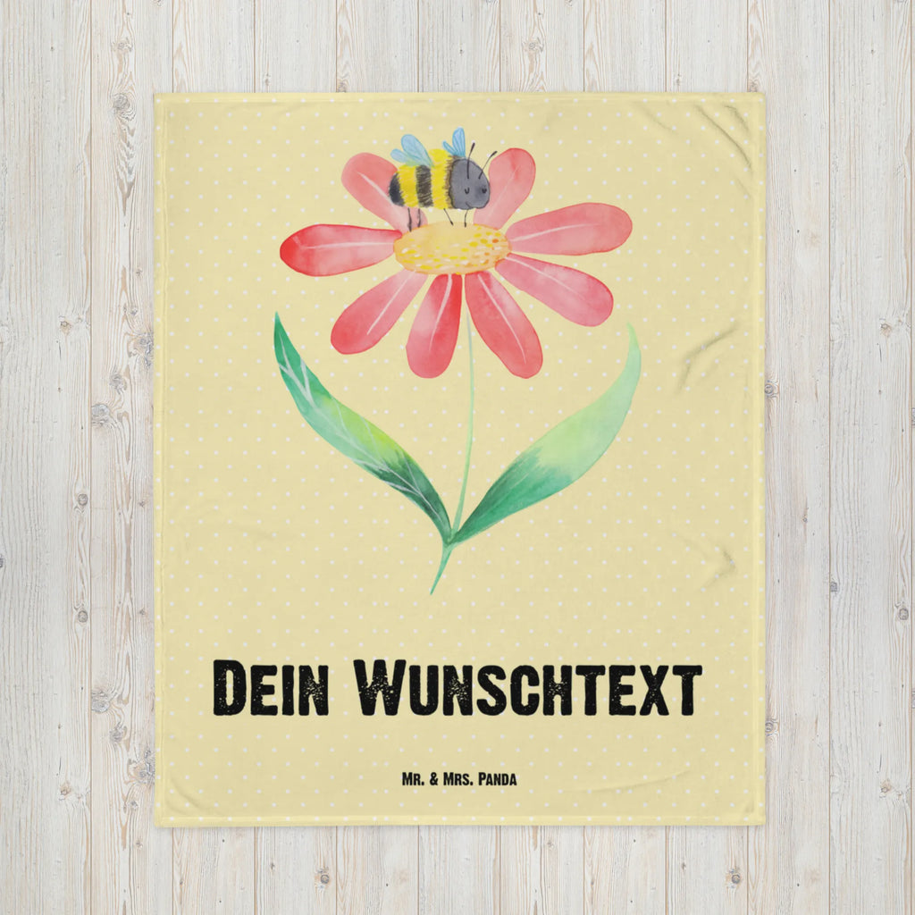 Personalisierte Decke Hummel Blume Personalisierte Decke, Decke mit Namen, Kuscheldecke mit Namen, Decke bedrucken, Kuscheldecke bedrucken, Tiermotive, Gute Laune, lustige Sprüche, Tiere, Hummel, Blume, Wespe, Flauschig, Natur, Feld, Hummeln, Biene