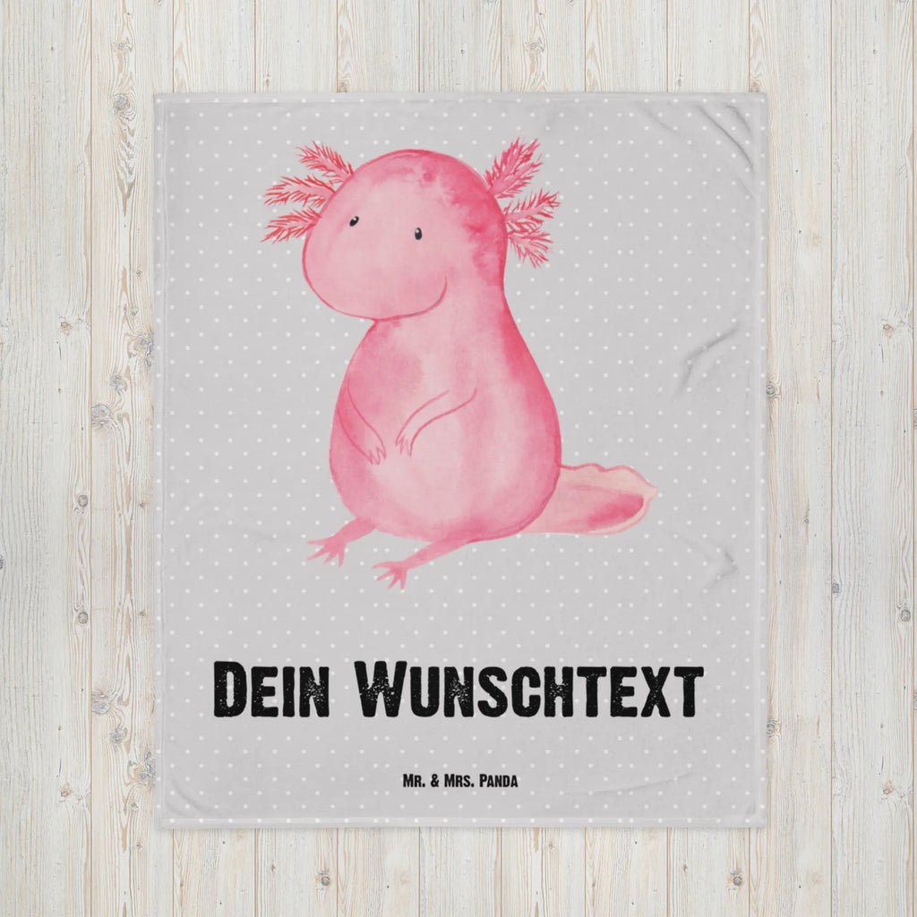 Personalisierte Decke Axolotl Personalisierte Decke, Decke mit Namen, Kuscheldecke mit Namen, Decke bedrucken, Kuscheldecke bedrucken, Axolotl, Molch, Axolot, vergnügt, fröhlich, zufrieden, Lebensstil, Weisheit, Lebensweisheit, Liebe, Freundin