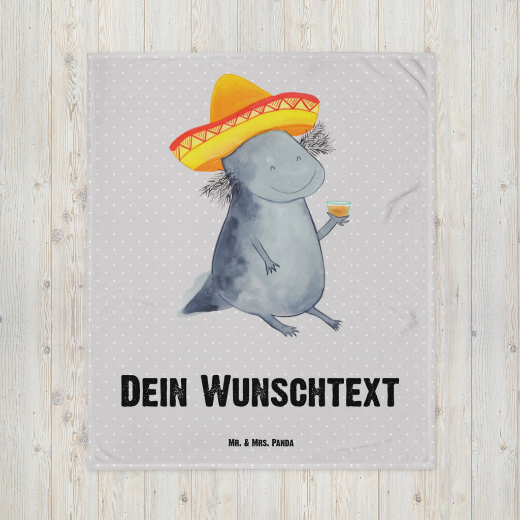 Personalisierte Decke Axolotl Tequila Personalisierte Decke, Decke mit Namen, Kuscheldecke mit Namen, Decke bedrucken, Kuscheldecke bedrucken, Axolotl, Molch, Mexico, Mexiko, Sombrero, Zitrone, Tequila, Motivation, Spruch, Schwanzlurch, Lurch, Lurche, Axolot, Feuerdrache, Feuersalamander