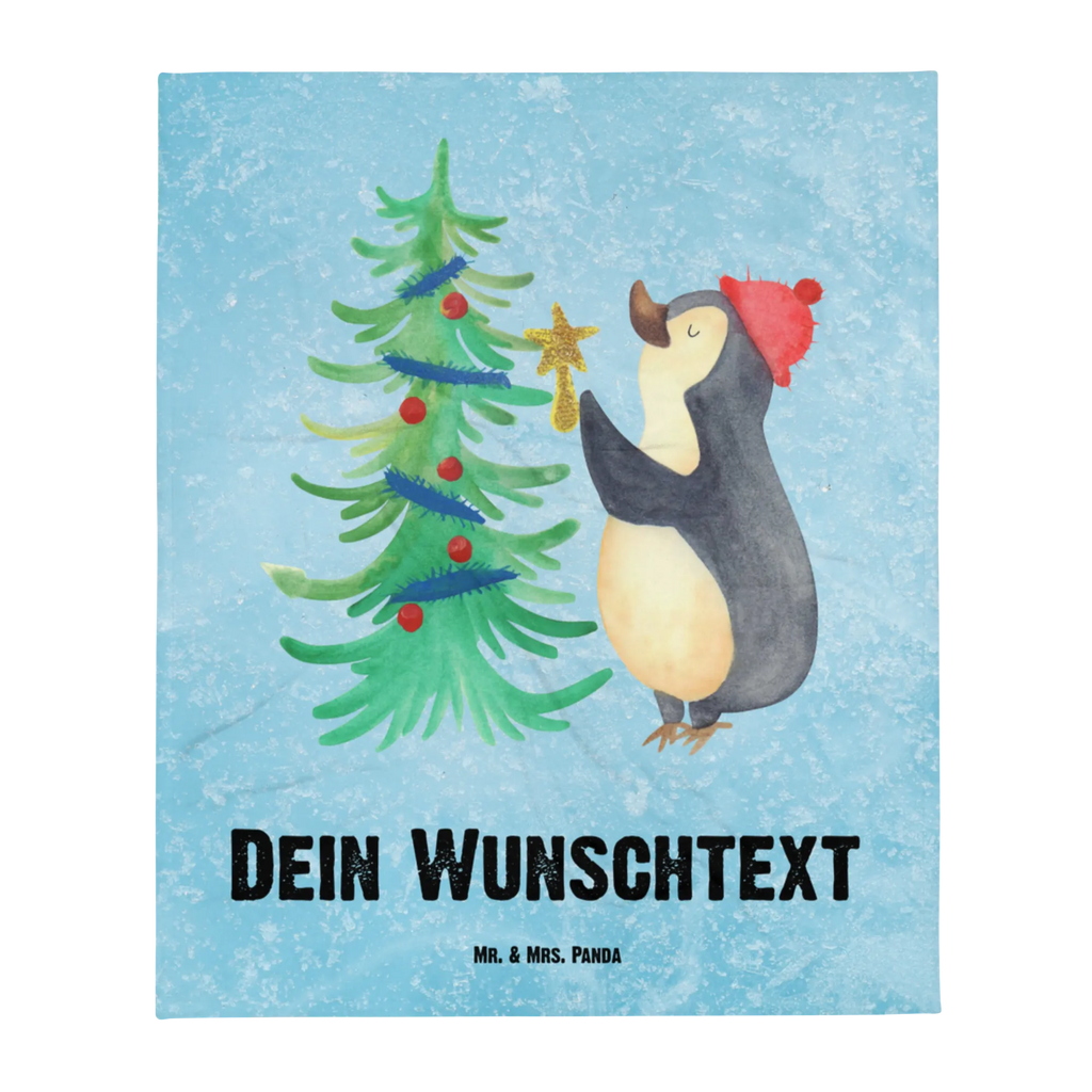 Personalisierte Decke Pinguin Weihnachtsbaum Personalisierte Decke, Decke mit Namen, Kuscheldecke mit Namen, Decke bedrucken, Kuscheldecke bedrucken, Winter, Weihnachten, Weihnachtsdeko, Nikolaus, Advent, Heiligabend, Wintermotiv, Pinguin