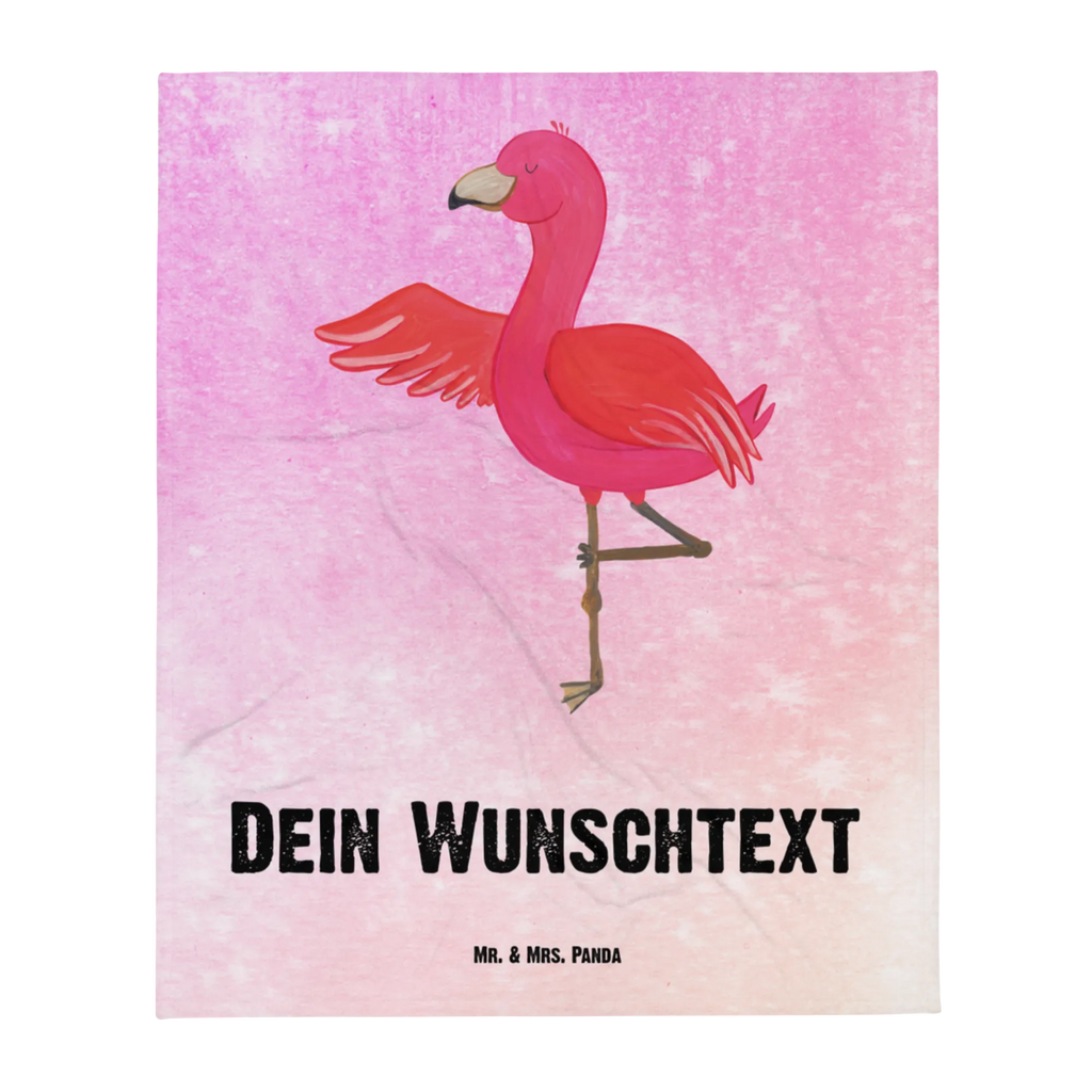 Personalisierte Decke Flamingo Yoga Personalisierte Decke, Decke mit Namen, Kuscheldecke mit Namen, Decke bedrucken, Kuscheldecke bedrucken, Flamingo, Vogel, Yoga, Namaste, Achtsamkeit, Yoga-Übung, Entspannung, Ärger, Aufregen, Tiefenentspannung