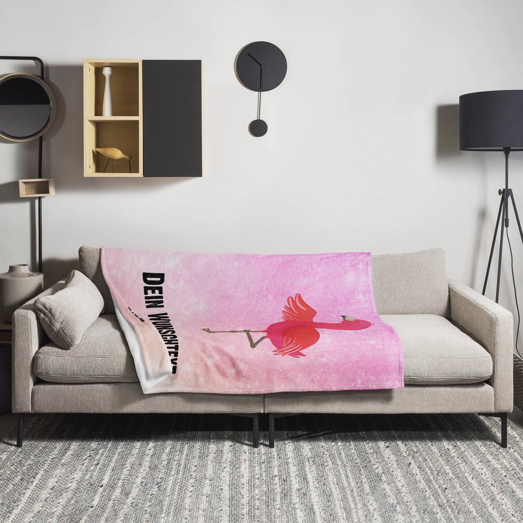 Personalisierte Decke Flamingo Yoga Personalisierte Decke, Decke mit Namen, Kuscheldecke mit Namen, Decke bedrucken, Kuscheldecke bedrucken, Flamingo, Vogel, Yoga, Namaste, Achtsamkeit, Yoga-Übung, Entspannung, Ärger, Aufregen, Tiefenentspannung