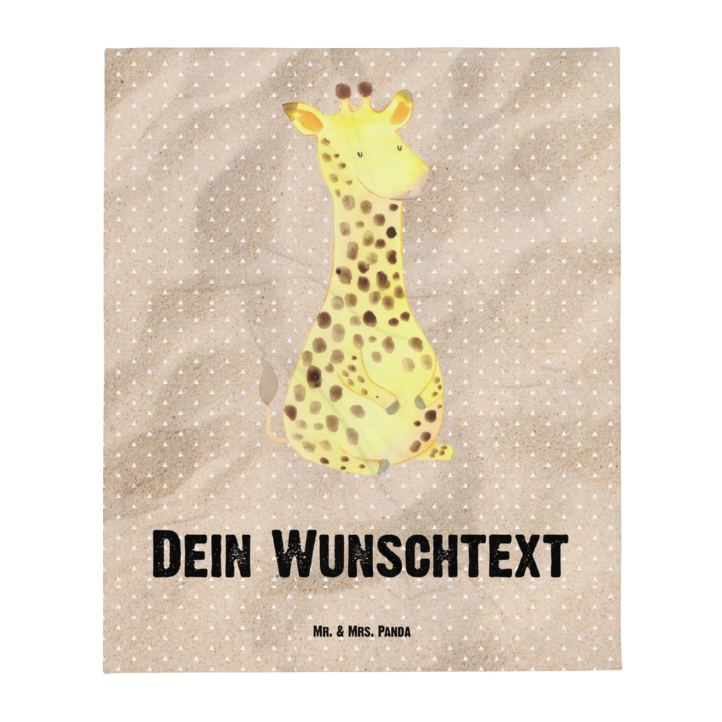 Personalisierte Decke Giraffe Zufrieden Personalisierte Decke, Decke mit Namen, Kuscheldecke mit Namen, Decke bedrucken, Kuscheldecke bedrucken, Afrika, Wildtiere, Giraffe, Zufrieden, Glück, Abenteuer