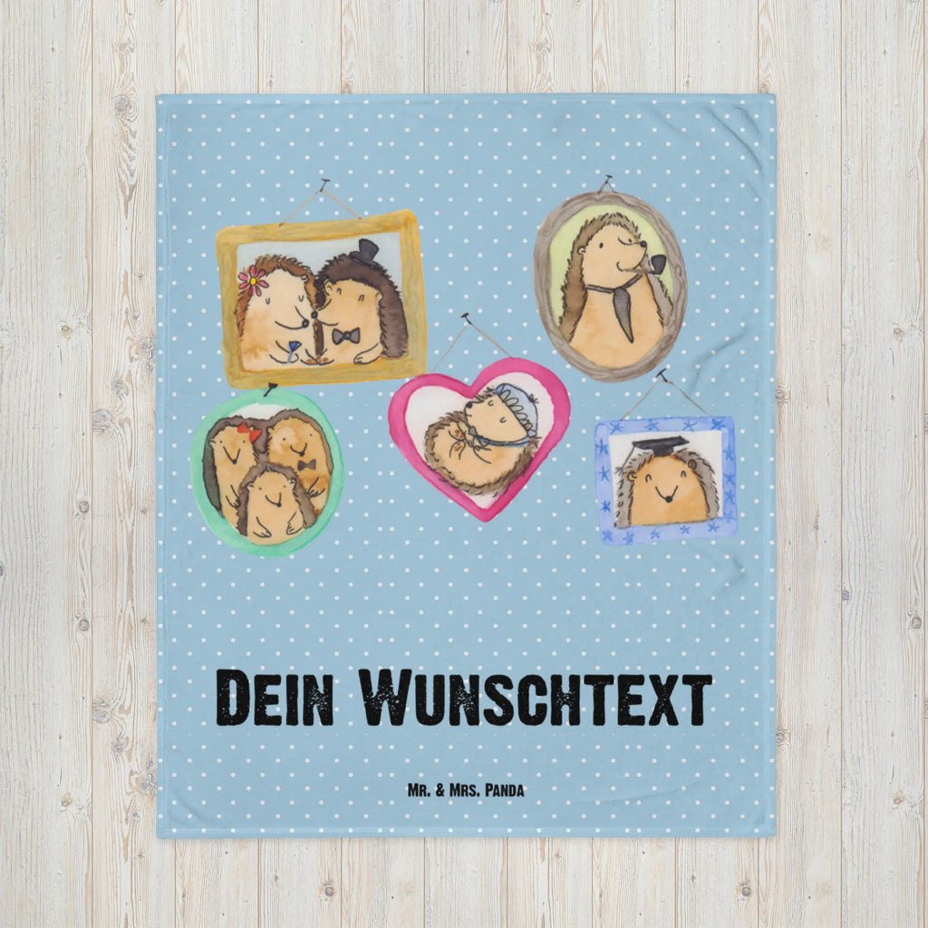 Personalisierte Decke Igel Familie Personalisierte Decke, Decke mit Namen, Kuscheldecke mit Namen, Decke bedrucken, Kuscheldecke bedrucken, Familie, Vatertag, Muttertag, Bruder, Schwester, Mama, Papa, Oma, Opa, Liebe, Igel, Bilder, Zusammenhalt, Glück