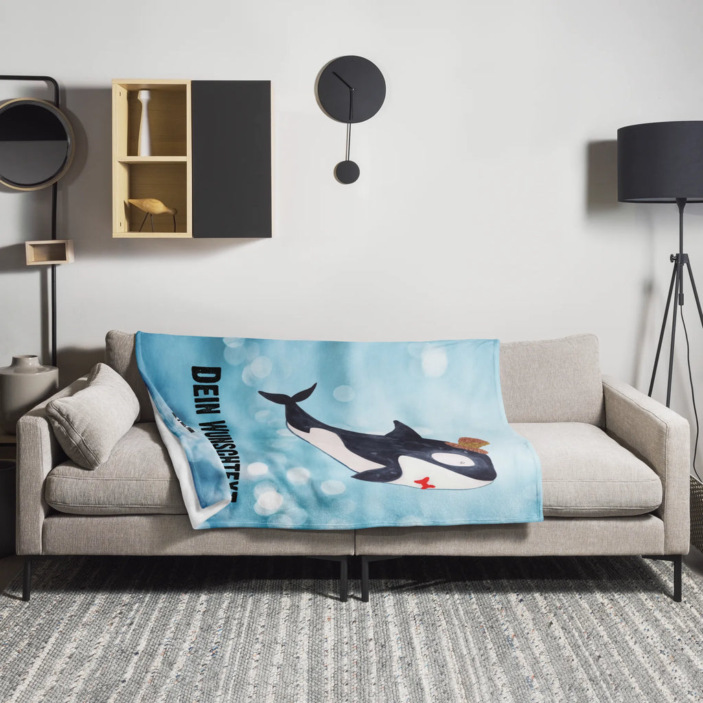 Personalisierte Decke Orca Zylinder Personalisierte Decke, Decke mit Namen, Kuscheldecke mit Namen, Decke bedrucken, Kuscheldecke bedrucken, Meerestiere, Meer, Urlaub, Narwal, Glitter, Konfetti, Glitzer, Geburtstag, Feier, Fete, Fest, Glückwunsch, Orca