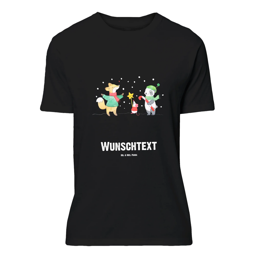 Personalisiertes T-Shirt Winter Weihnachtsfreude T-Shirt Personalisiert, T-Shirt mit Namen, T-Shirt mit Aufruck, Männer, Frauen, Wunschtext, Bedrucken, Winter, Weihnachten, Weihnachtsdeko, Nikolaus, Advent, Heiligabend, Wintermotiv, Weihnachtsmann, Weihnachtstage, Fuchs, Weihnachtsbaum, Tannenbaum, Weihnachtszeit