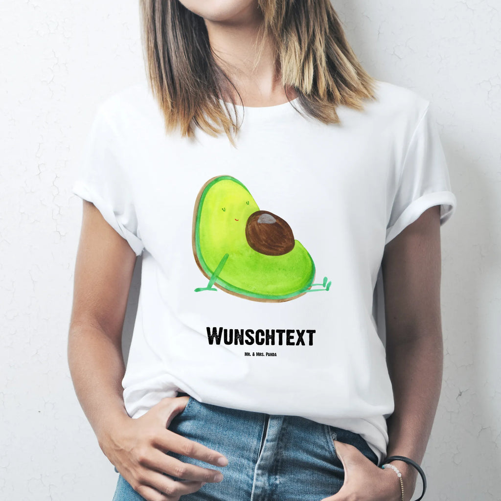 Personalisiertes T-Shirt Avocado schwanger T-Shirt Personalisiert, T-Shirt mit Namen, T-Shirt mit Aufruck, Männer, Frauen, Wunschtext, Bedrucken, Avocado, Veggie, Vegan, Gesund, schwanger, Schwangerschaft, Babyparty, Babyshower