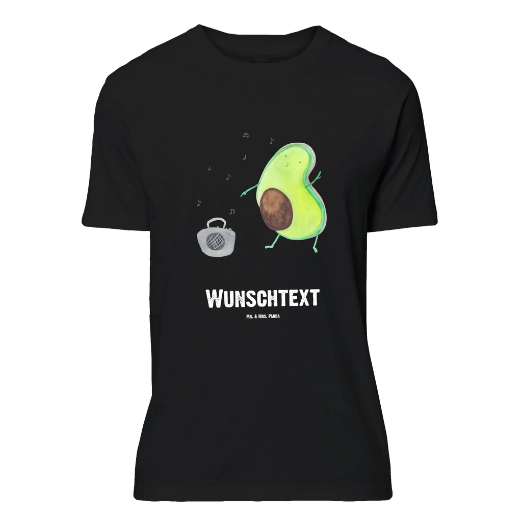 Personalisiertes T-Shirt Avocado tanzt T-Shirt Personalisiert, T-Shirt mit Namen, T-Shirt mit Aufruck, Männer, Frauen, Wunschtext, Bedrucken, Avocado, Veggie, Vegan, Gesund