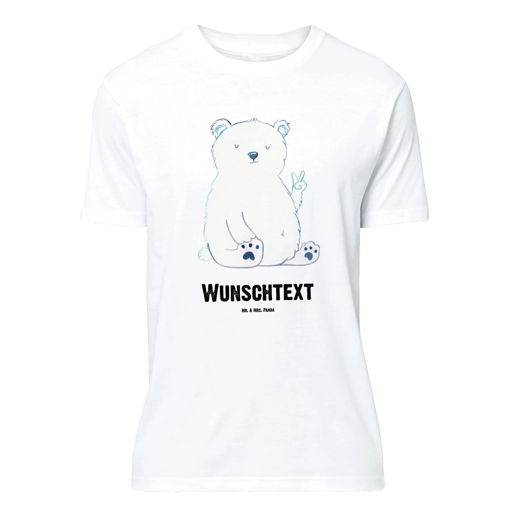 Personalisiertes T-Shirt Eisbär Faul T-Shirt Personalisiert, T-Shirt mit Namen, T-Shirt mit Aufruck, Männer, Frauen, Wunschtext, Bedrucken, Bär, Teddy, Teddybär, Eisbär, Nordpol, Faul, Entspannen, Relaxen, Büro, Arbeit, Bürojob, Arbeitsplatz, Homeoffice