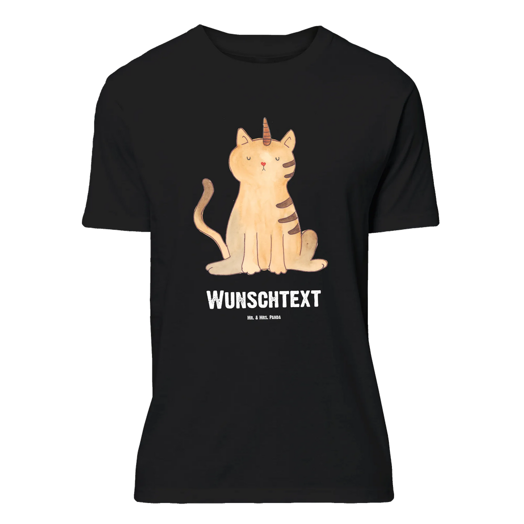 Personalisiertes T-Shirt Einhorn Katze T-Shirt Personalisiert, T-Shirt mit Namen, T-Shirt mit Aufruck, Männer, Frauen, Wunschtext, Bedrucken, Einhorn, Einhörner, Einhorn Deko, Unicorn, Katzer, Mieze, Regenbogen, Glitzer, Einhornpower, Erwachsenwerden, Katze, Katzenhorn, Einhornkatze, Kittyhorn