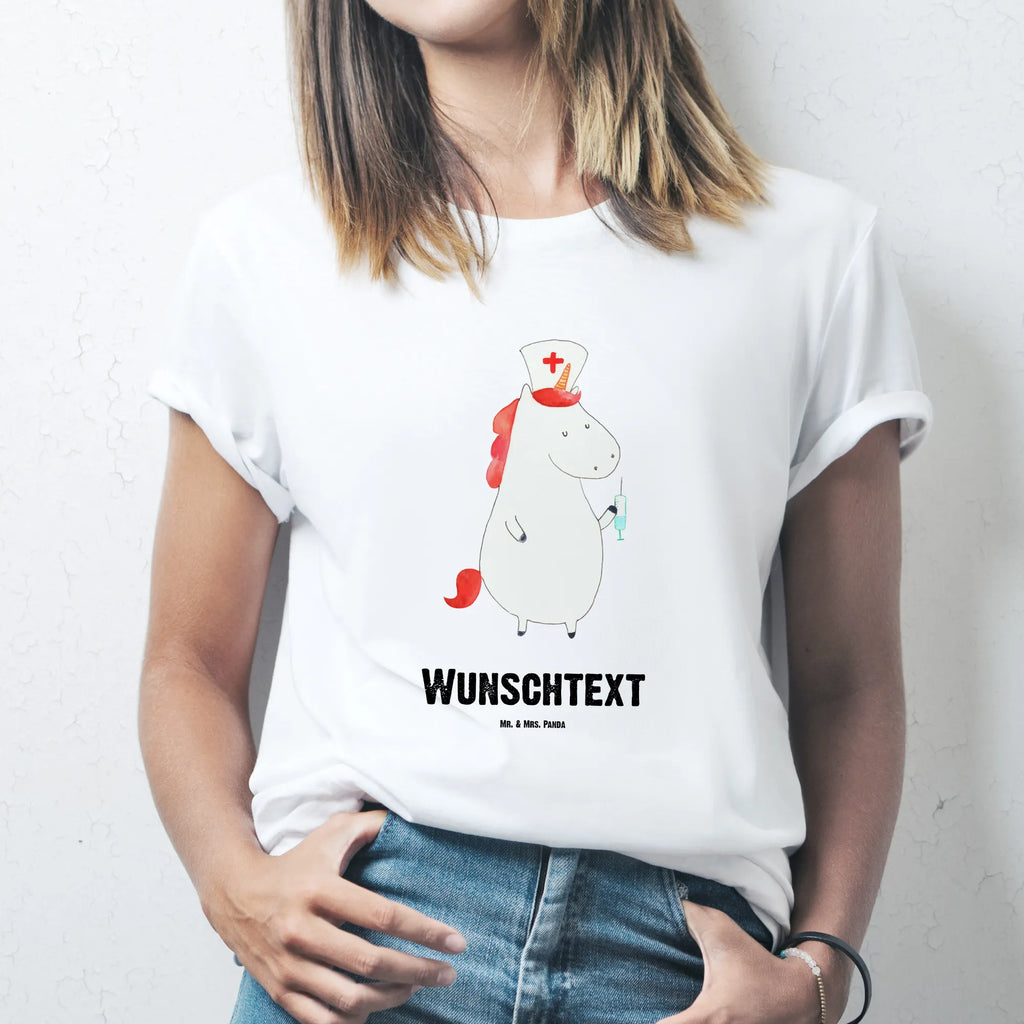 Personalisiertes T-Shirt Einhorn Krankenschwester T-Shirt Personalisiert, T-Shirt mit Namen, T-Shirt mit Aufruck, Männer, Frauen, Wunschtext, Bedrucken, Einhorn, Einhörner, Einhorn Deko, Pegasus, Unicorn, Krankenschwester Geschenk, Krankenpfleger Geschenk, Krankenpflegerin, Krankenschwester Dankeschön, Krankenhaus, Ärztin Geschenk