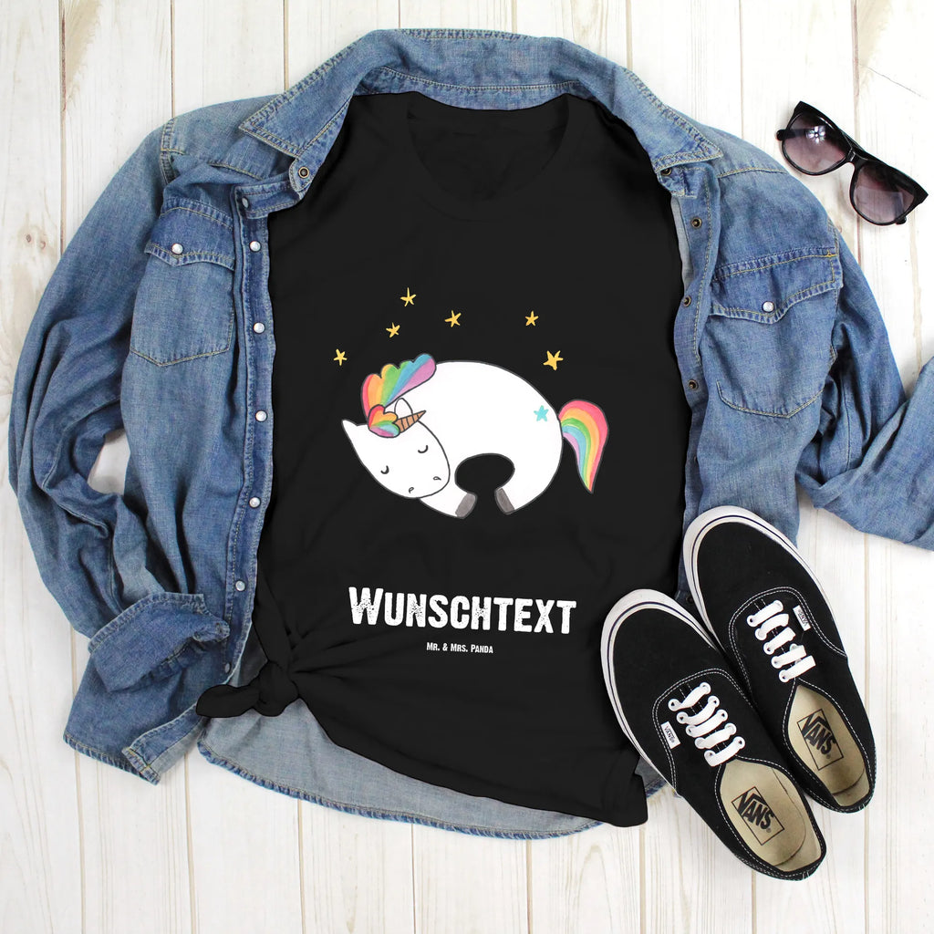 Personalisiertes T-Shirt Einhorn Nacht T-Shirt Personalisiert, T-Shirt mit Namen, T-Shirt mit Aufruck, Männer, Frauen, Wunschtext, Bedrucken, Einhorn, Einhörner, Einhorn Deko, Unicorn, Träume, Traum, unicorn, Realität, Menschen, Geschenk, Ruhe, Freundin