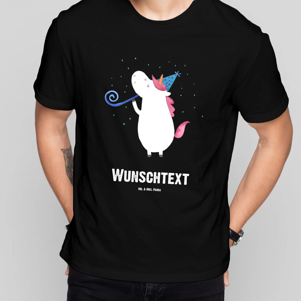 Personalisiertes T-Shirt Einhorn Party T-Shirt Personalisiert, T-Shirt mit Namen, T-Shirt mit Aufruck, Männer, Frauen, Wunschtext, Bedrucken, Einhorn, Einhörner, Einhorn Deko, Unicorn, Glitzer, Konfetti, Party, Geburtstag, Feier, Fest, Alkohol, Disco, Club