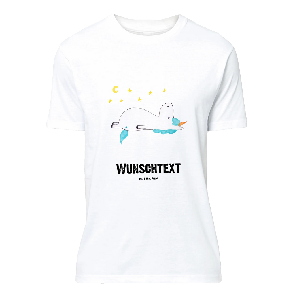 Personalisiertes T-Shirt Einhorn Sternenhimmel T-Shirt Personalisiert, T-Shirt mit Namen, T-Shirt mit Aufruck, Männer, Frauen, Wunschtext, Bedrucken, Einhorn, Einhörner, Einhorn Deko, Pegasus, Unicorn, Sterne, Dachschaden, Verrückt, Sternenhimmel