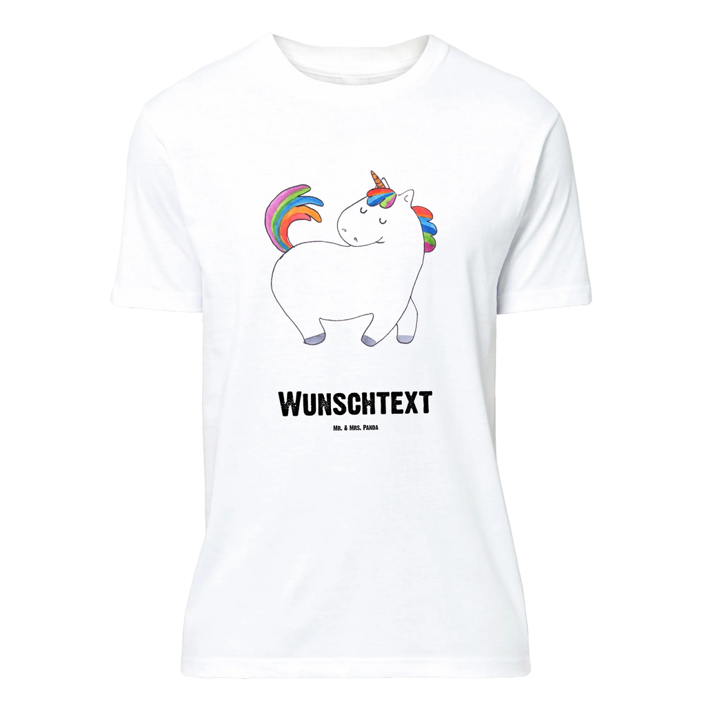 Personalisiertes T-Shirt Einhorn stolzierend T-Shirt Personalisiert, T-Shirt mit Namen, T-Shirt mit Aufruck, Männer, Frauen, Wunschtext, Bedrucken, Einhorn, Einhörner, Einhorn Deko, Unicorn, stolz, anders, bunt, Pferd, Reiter, Reiten, Freundin, Geschenk