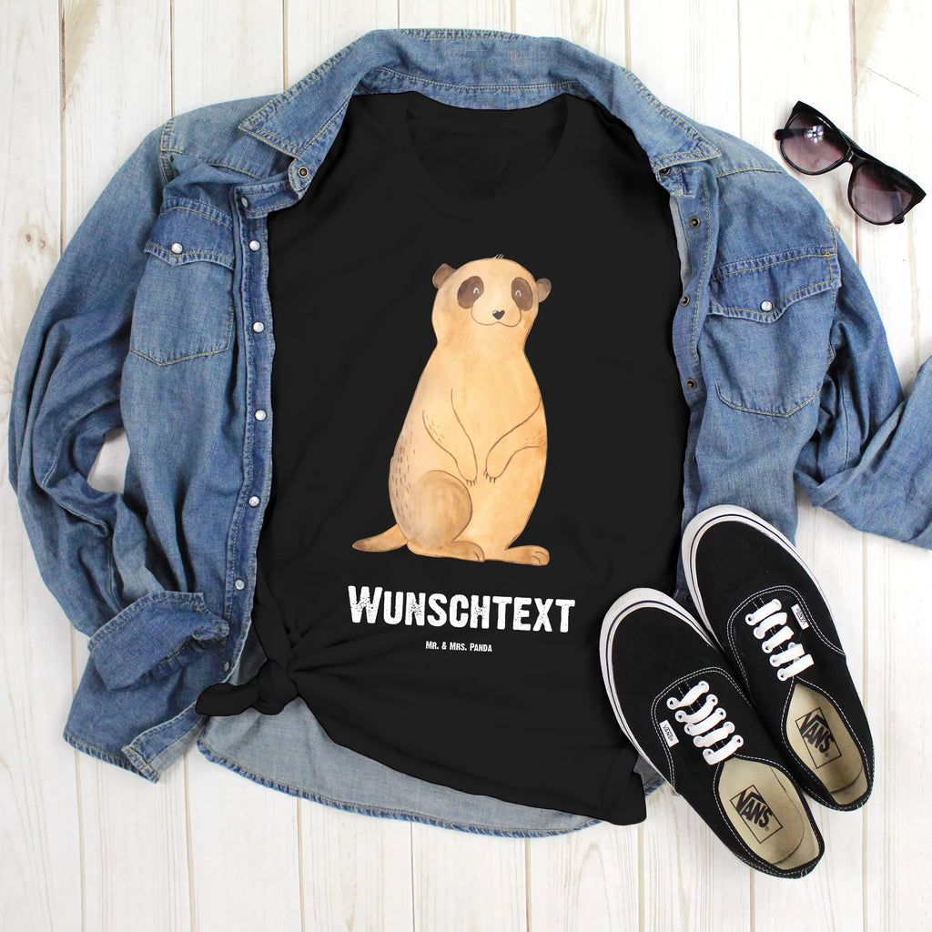 Personalisiertes T-Shirt Erdmännchen T-Shirt Personalisiert, T-Shirt mit Namen, T-Shirt mit Aufruck, Männer, Frauen, Wunschtext, Bedrucken, Afrika, Wildtiere, Erdmännchen, Reisen, Spruch, Weltreise, Afrikareise, Roadtrip, Traveling