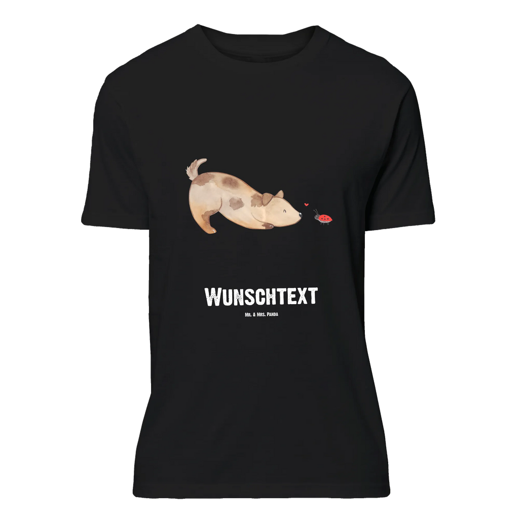 Personalisiertes T-Shirt Hund Marienkäfer T-Shirt Personalisiert, T-Shirt mit Namen, T-Shirt mit Aufruck, Männer, Frauen, Wunschtext, Bedrucken, Hund, Hundemotiv, Haustier, Hunderasse, Tierliebhaber, Hundebesitzer, Sprüche, Hunde, Hundespruch, Marienkäfer, Mischling, Mischlinghund