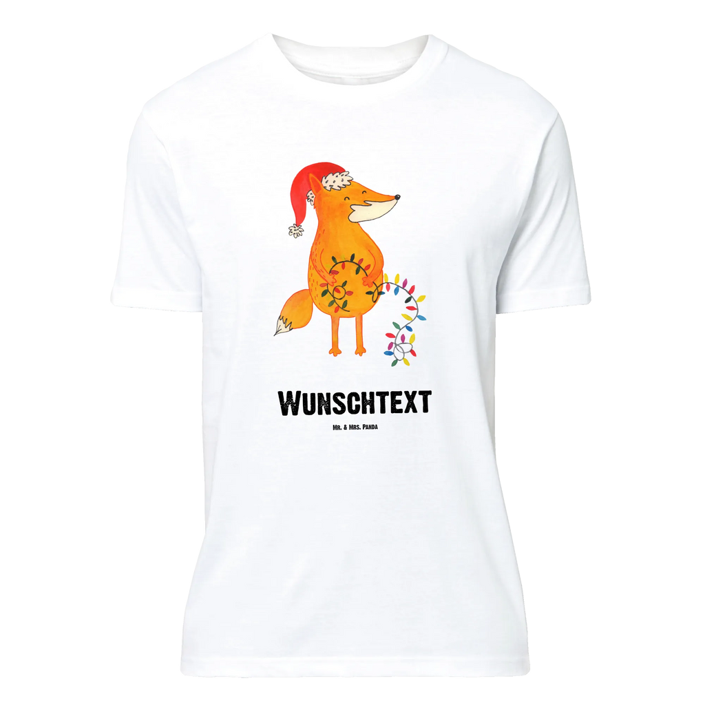 Personalisiertes T-Shirt Fuchs Weihnachten T-Shirt Personalisiert, T-Shirt mit Namen, T-Shirt mit Aufruck, Männer, Frauen, Wunschtext, Bedrucken, Winter, Weihnachten, Weihnachtsdeko, Nikolaus, Advent, Heiligabend, Wintermotiv, Fuchs, Füchse, Spruch schön, Geschenk Weihnachten, Weihnachtsmann, Weihnachtszeit