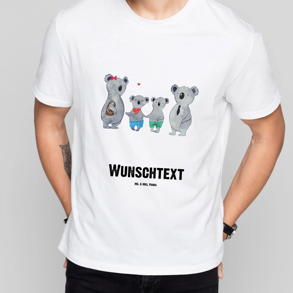 Personalisiertes T-Shirt Koala Familie zwei T-Shirt Personalisiert, T-Shirt mit Namen, T-Shirt mit Aufruck, Männer, Frauen, Familie, Vatertag, Muttertag, Bruder, Schwester, Mama, Papa, Oma, Opa, Koala, Koalabär, beste Familie, Familienzeit, Familienleben, Koalafamilie, Lieblingsfamilie