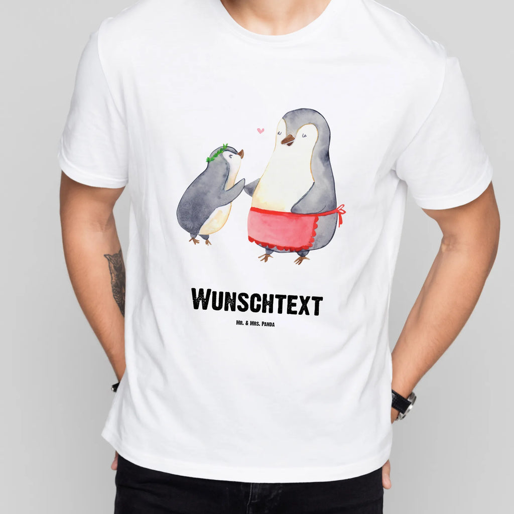 Personalisiertes T-Shirt Pinguin mit Kind T-Shirt Personalisiert, T-Shirt mit Namen, T-Shirt mit Aufruck, Männer, Frauen, Familie, Vatertag, Muttertag, Bruder, Schwester, Mama, Papa, Oma, Opa, Geschenk, Mami, Mutti, Mutter, Geburststag