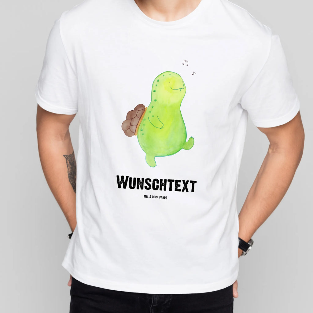 Personalisiertes T-Shirt Schildkröte Pfeifen T-Shirt Personalisiert, T-Shirt mit Namen, T-Shirt mit Aufruck, Männer, Frauen, Wunschtext, Bedrucken, Schildkröte, Schildi, Schildkröten, fröhlich, Glück, Motivation, Lebensfreude, Depression, Trennung, Neuanfang