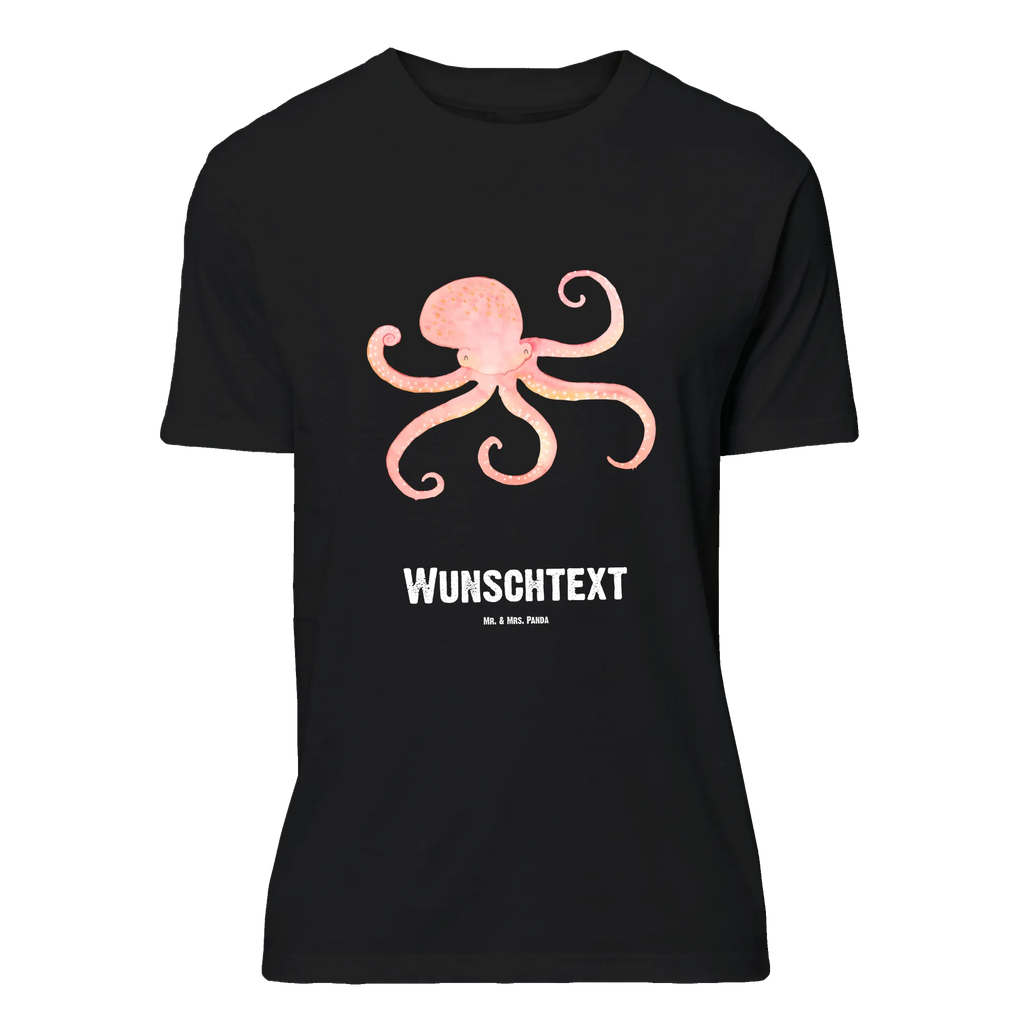 Personalisiertes T-Shirt Tintenfisch T-Shirt Personalisiert, T-Shirt mit Namen, T-Shirt mit Aufruck, Männer, Frauen, Wunschtext, Bedrucken, Tiermotive, Gute Laune, lustige Sprüche, Tiere, Meer, Meerestier, Krake, Tintenfisch, Arme, Wasser, Ozean