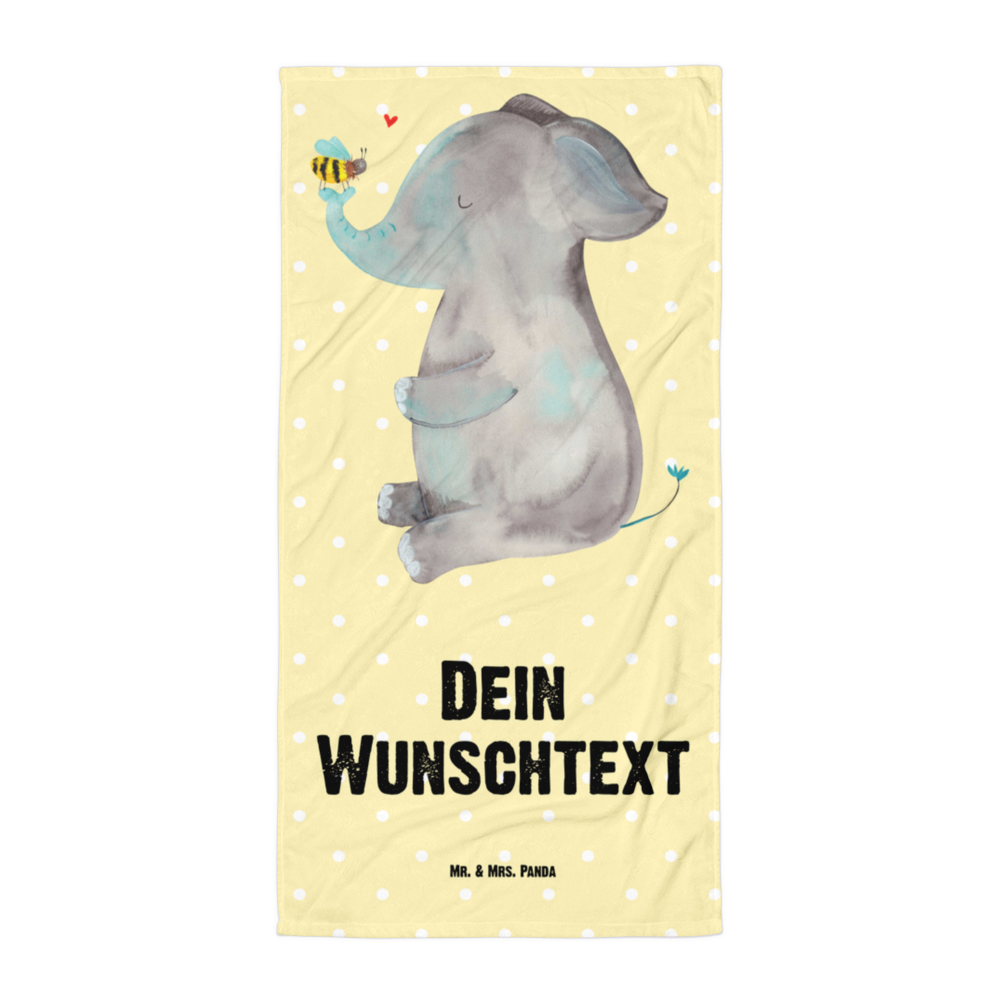 Handtuch mit Namen Elefant & Biene Personalisiertes Badehandtuch, Handtuch personalisiert, Handtuch mit Namen, Badetuch personalisiert, Handtuch bedrucken, Saunatuch mit Namen, Handtuch Geschenk, Tiermotive, Gute Laune, lustige Sprüche, Tiere, Elefant, Biene, Liebe, Liebesbeweis, Jahrestag, Liebesgeschenk, Heiratsantrag, Hochzeitsgeschenk, Liebesspruch