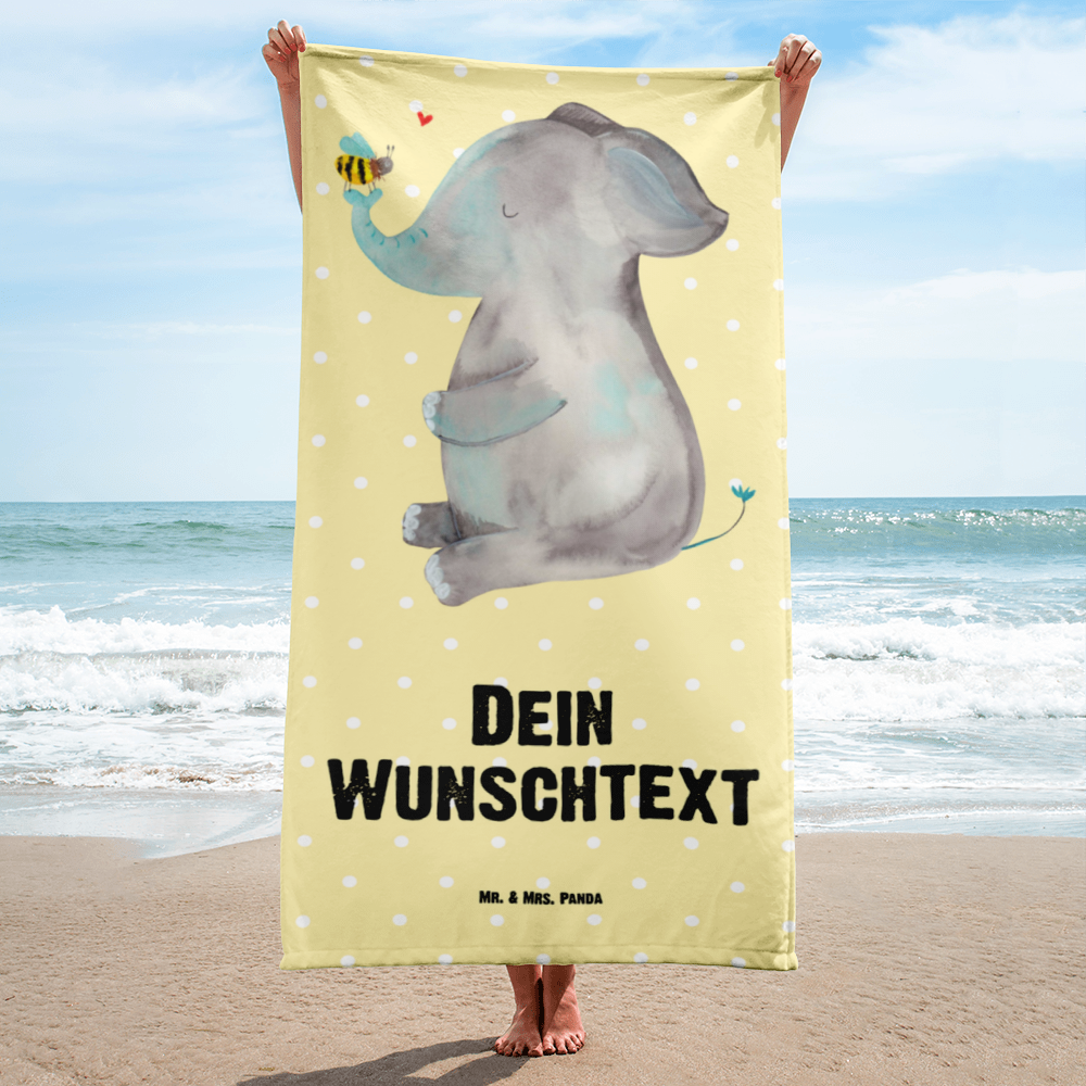 Handtuch mit Namen Elefant & Biene Personalisiertes Badehandtuch, Handtuch personalisiert, Handtuch mit Namen, Badetuch personalisiert, Handtuch bedrucken, Saunatuch mit Namen, Handtuch Geschenk, Tiermotive, Gute Laune, lustige Sprüche, Tiere, Elefant, Biene, Liebe, Liebesbeweis, Jahrestag, Liebesgeschenk, Heiratsantrag, Hochzeitsgeschenk, Liebesspruch