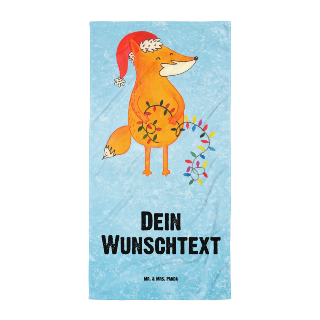 Handtuch mit Namen Fuchs Weihnachten Personalisiertes Badehandtuch, Handtuch personalisiert, Handtuch mit Namen, Badetuch personalisiert, Handtuch bedrucken, Saunatuch mit Namen, Handtuch Geschenk, Winter, Weihnachten, Weihnachtsdeko, Nikolaus, Advent, Heiligabend, Wintermotiv, Fuchs, Füchse, Spruch schön, Geschenk Weihnachten, Weihnachtsmann, Weihnachtszeit