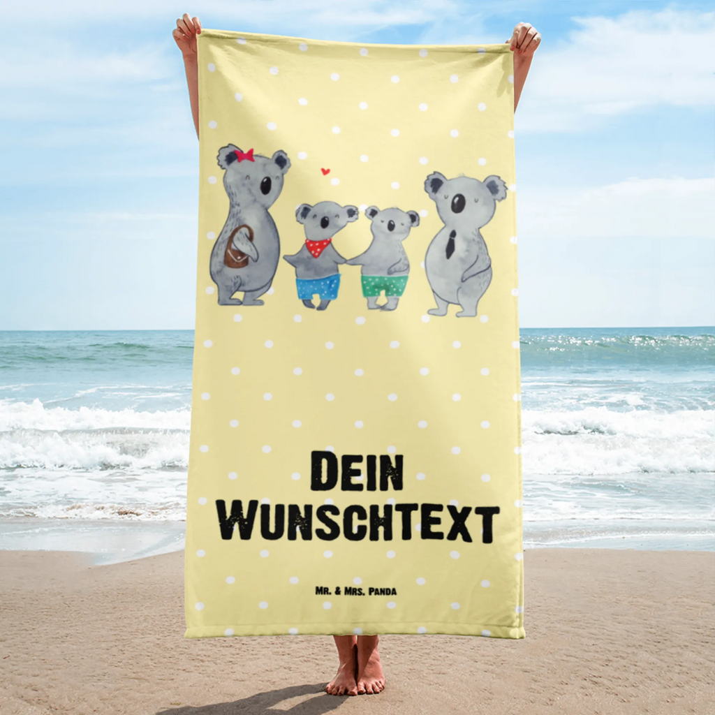 Handtuch mit Namen Koala Familie zwei Personalisiertes Badehandtuch, Handtuch personalisiert, Handtuch mit Namen, Badetuch personalisiert, Handtuch bedrucken, Saunatuch mit Namen, Handtuch Geschenk, Familie, Vatertag, Muttertag, Bruder, Schwester, Mama, Papa, Oma, Opa, Koala, Koalabär, beste Familie, Familienzeit, Familienleben, Koalafamilie, Lieblingsfamilie