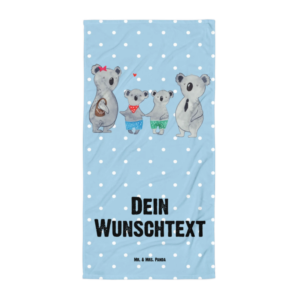 Handtuch mit Namen Koala Familie zwei Personalisiertes Badehandtuch, Handtuch personalisiert, Handtuch mit Namen, Badetuch personalisiert, Handtuch bedrucken, Saunatuch mit Namen, Handtuch Geschenk, Familie, Vatertag, Muttertag, Bruder, Schwester, Mama, Papa, Oma, Opa, Koala, Koalabär, beste Familie, Familienzeit, Familienleben, Koalafamilie, Lieblingsfamilie