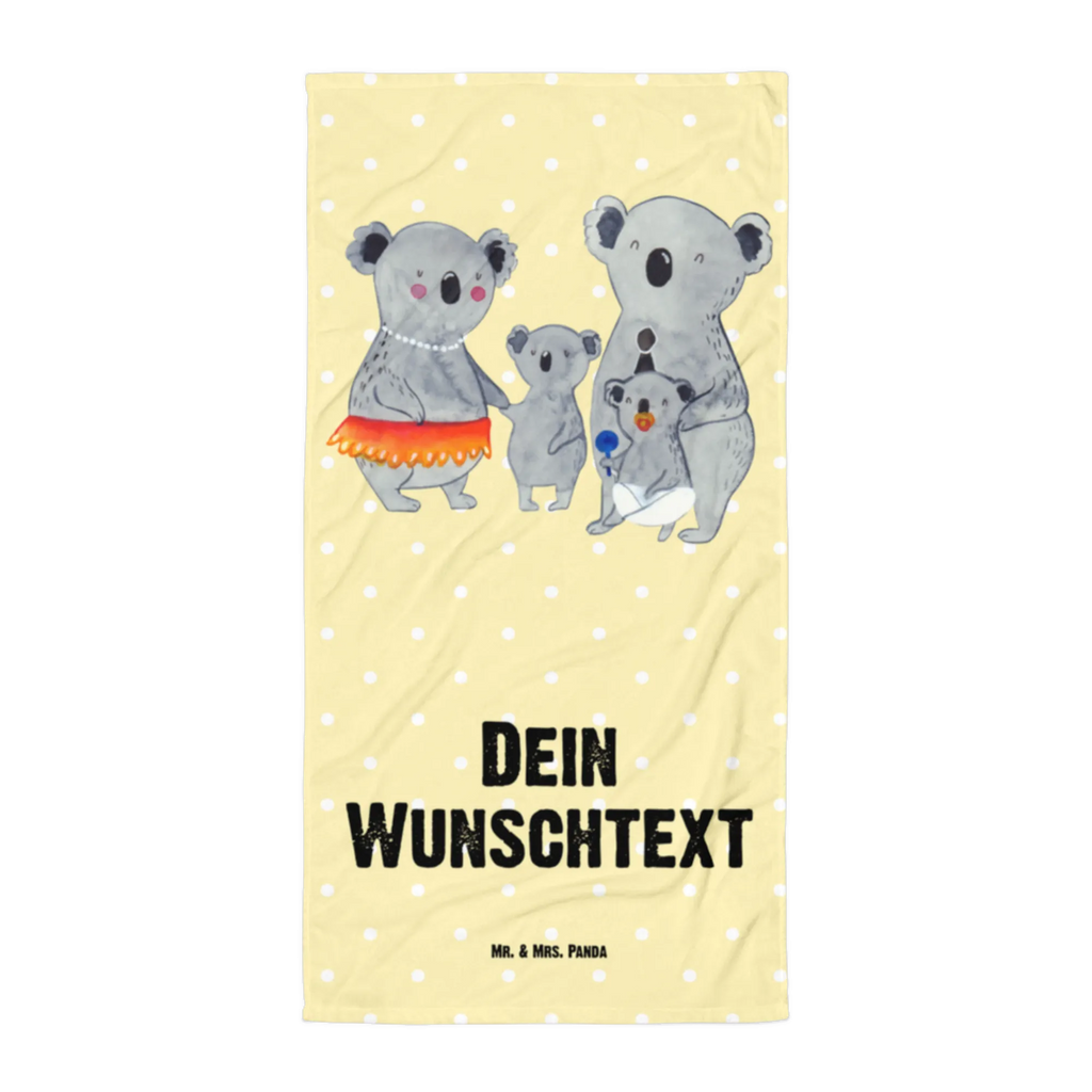 Handtuch mit Namen Koala Familie Personalisiertes Badehandtuch, Handtuch personalisiert, Handtuch mit Namen, Badetuch personalisiert, Handtuch bedrucken, Saunatuch mit Namen, Handtuch Geschenk, Familie, Vatertag, Muttertag, Bruder, Schwester, Mama, Papa, Oma, Opa, Koala, Koalas, Family, Kinder, Geschwister, Familienleben