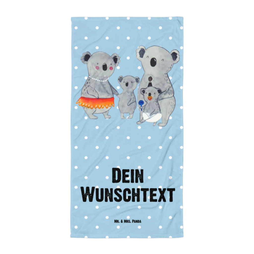 Handtuch mit Namen Koala Familie Personalisiertes Badehandtuch, Handtuch personalisiert, Handtuch mit Namen, Badetuch personalisiert, Handtuch bedrucken, Saunatuch mit Namen, Handtuch Geschenk, Familie, Vatertag, Muttertag, Bruder, Schwester, Mama, Papa, Oma, Opa, Koala, Koalas, Family, Kinder, Geschwister, Familienleben