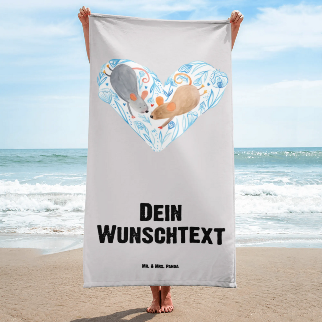 Handtuch mit Namen Mäuse Herz Personalisiertes Badehandtuch, Handtuch personalisiert, Handtuch mit Namen, Badetuch personalisiert, Handtuch bedrucken, Saunatuch mit Namen, Handtuch Geschenk, Liebe, Partner, Freund, Freundin, Ehemann, Ehefrau, Heiraten, Verlobung, Heiratsantrag, Liebesgeschenk, Jahrestag, Hocheitstag, Maus, Mäuse, Liebesbotschaft, Liebesbeweis, Hochzeit, Lieblingsmensch, Gemeinsamkeit, Love, Geschenk für zwei