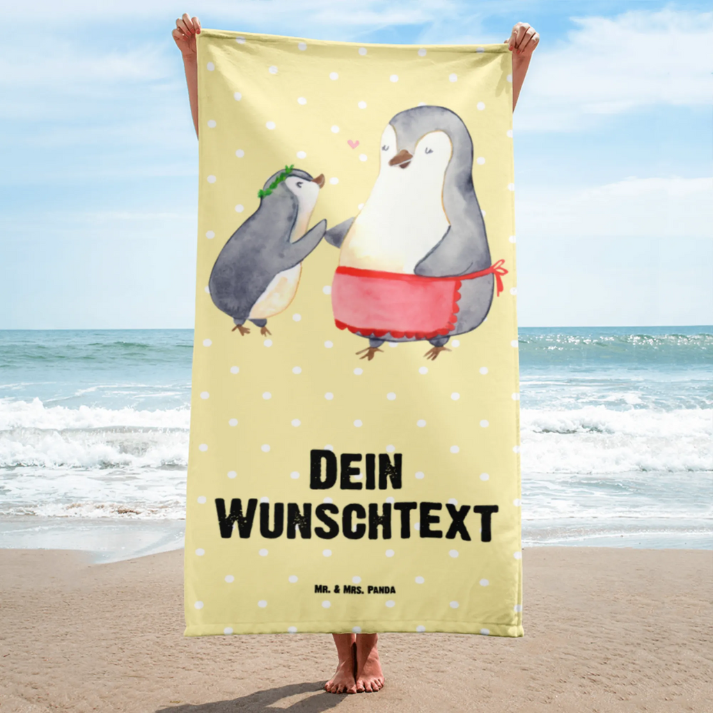 Handtuch mit Namen Pinguin mit Kind Personalisiertes Badehandtuch, Handtuch personalisiert, Handtuch mit Namen, Badetuch personalisiert, Handtuch bedrucken, Saunatuch mit Namen, Handtuch Geschenk, Familie, Vatertag, Muttertag, Bruder, Schwester, Mama, Papa, Oma, Opa, Geschenk, Mami, Mutti, Mutter, Geburststag