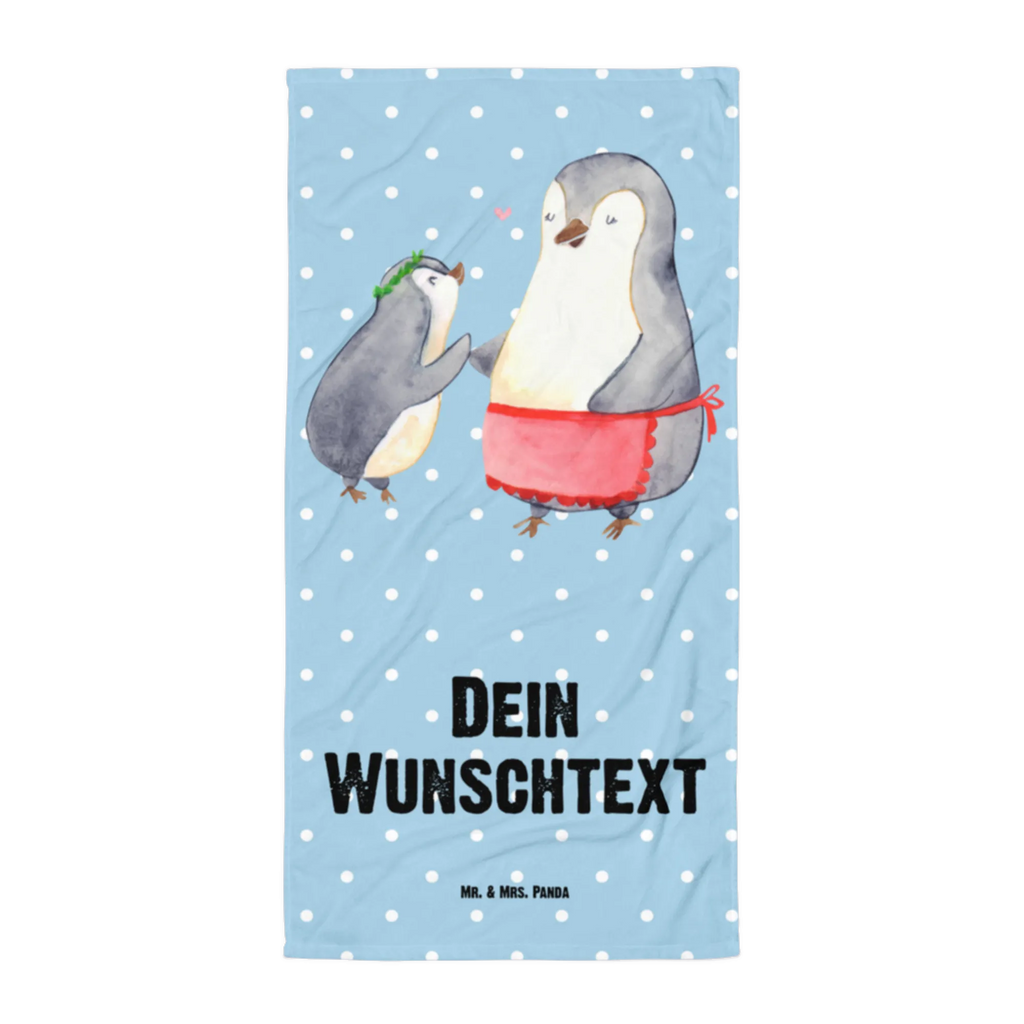 Handtuch mit Namen Pinguin mit Kind Personalisiertes Badehandtuch, Handtuch personalisiert, Handtuch mit Namen, Badetuch personalisiert, Handtuch bedrucken, Saunatuch mit Namen, Handtuch Geschenk, Familie, Vatertag, Muttertag, Bruder, Schwester, Mama, Papa, Oma, Opa, Geschenk, Mami, Mutti, Mutter, Geburststag