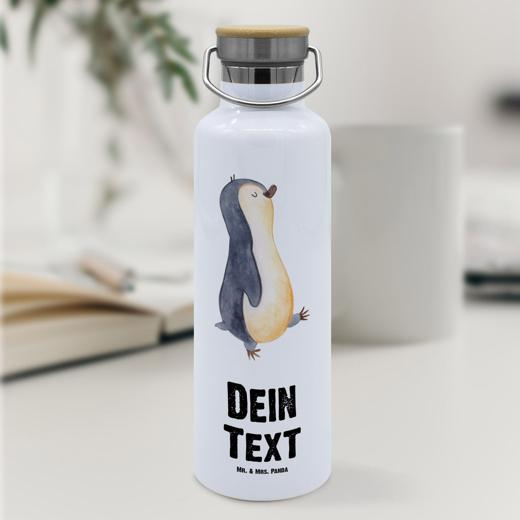 Personalisierte Trinkflasche Pinguin marschierend Personalisierte Trinkflasche, Trinkflasche mit Namen, Trinkflasche bedrucken, Flasche personalisiert, Trinkflasch mit Aufdruck, Trinkflasche Werbegeschenk, Namensaufdruck Trinkflasche, Sportflasche personalisiert, Trinkflasche Sport, Pinguin, Pinguine, Frühaufsteher, Langschläfer, Bruder, Schwester, Familie