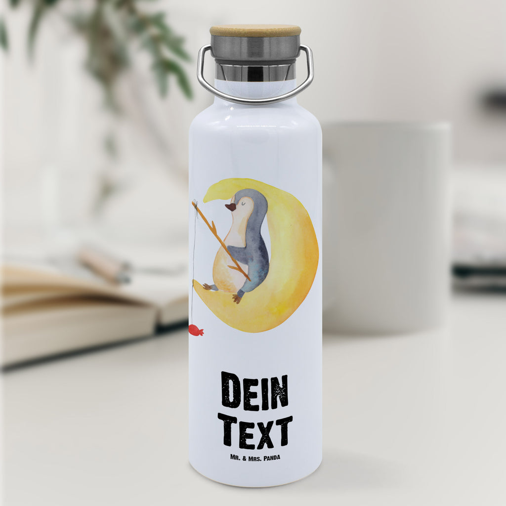 Personalisierte Trinkflasche Pinguin Mond Personalisierte Trinkflasche, Trinkflasche mit Namen, Trinkflasche bedrucken, Flasche personalisiert, Trinkflasch mit Aufdruck, Trinkflasche Werbegeschenk, Namensaufdruck Trinkflasche, Sportflasche personalisiert, Trinkflasche Sport, Pinguin, Pinguine, Spruch, schlafen, Nachtruhe, Einschlafen, Schlafzimmer, Schlafstörungen, Gästezimmer