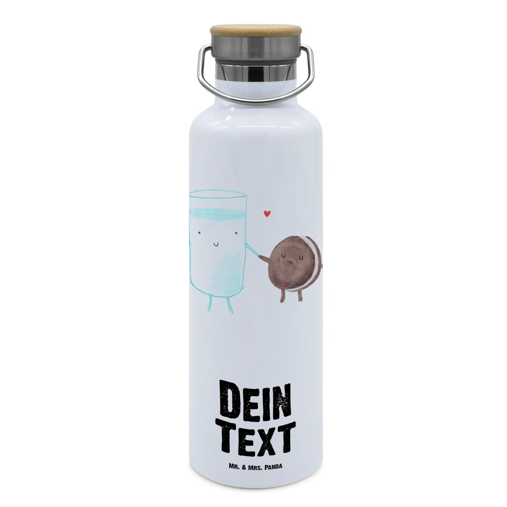 Personalisierte Trinkflasche Milch & Keks Personalisierte Trinkflasche, Trinkflasche mit Namen, Trinkflasche bedrucken, Flasche personalisiert, Trinkflasch mit Aufdruck, Trinkflasche Werbegeschenk, Namensaufdruck Trinkflasche, Sportflasche personalisiert, Trinkflasche Sport, Tiermotive, Gute Laune, lustige Sprüche, Tiere, Milk, Cookie, Milch, Keks, Kekse, Kaffee, Einladung Frühstück, Motiv süß, romantisch, perfektes Paar