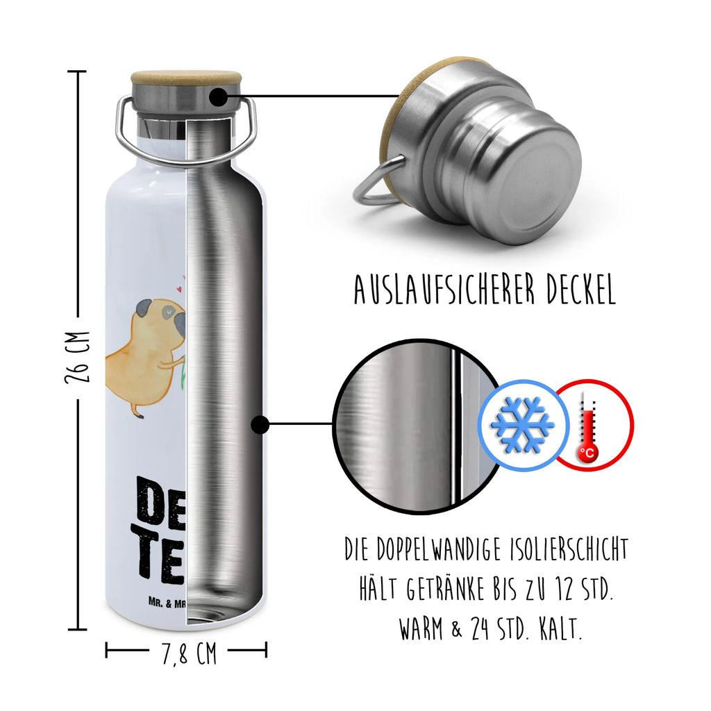 Personalisierte Trinkflasche Mops verliebt Personalisierte Trinkflasche, Trinkflasche mit Namen, Trinkflasche bedrucken, Flasche personalisiert, Trinkflasch mit Aufdruck, Trinkflasche Werbegeschenk, Namensaufdruck Trinkflasche, Sportflasche personalisiert, Trinkflasche Sport, Hund, Hundemotiv, Haustier, Hunderasse, Tierliebhaber, Hundebesitzer, Sprüche, Mops, Möpse, Hundeliebe, verliebt, Liebe, Liebesspruch. Verlobt, Geschenk Freund, Partner