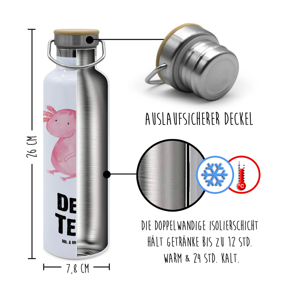 Personalisierte Trinkflasche Axolotl Personalisierte Trinkflasche, Trinkflasche mit Namen, Trinkflasche bedrucken, Flasche personalisiert, Trinkflasch mit Aufdruck, Trinkflasche Werbegeschenk, Namensaufdruck Trinkflasche, Sportflasche personalisiert, Trinkflasche Sport, Axolotl, Molch, Axolot, vergnügt, fröhlich, zufrieden, Lebensstil, Weisheit, Lebensweisheit, Liebe, Freundin